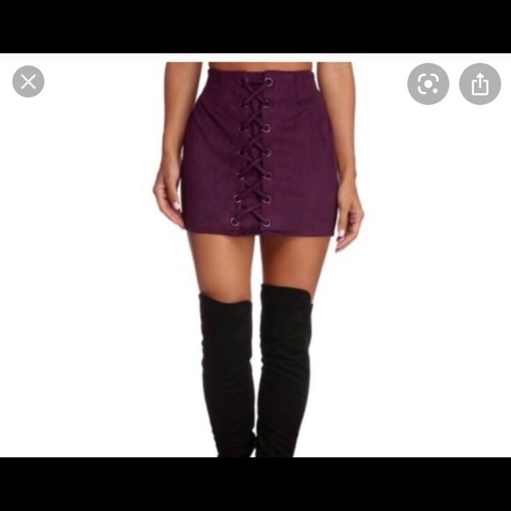 Windsor Lace Up Skirt
